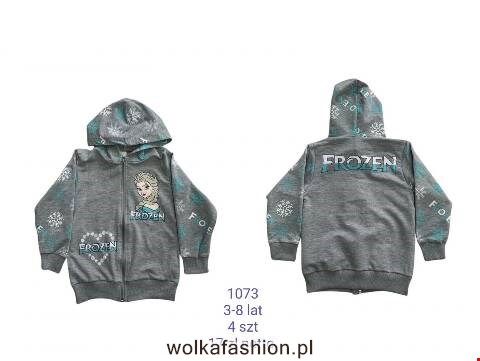 Bluza dziewczęca 1073 1 kolor 3-8 (Towar Tureckie)