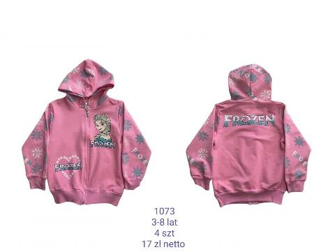 Bluza dziewczęca 1073 1 kolor 3-8 (Towar Tureckie) 1