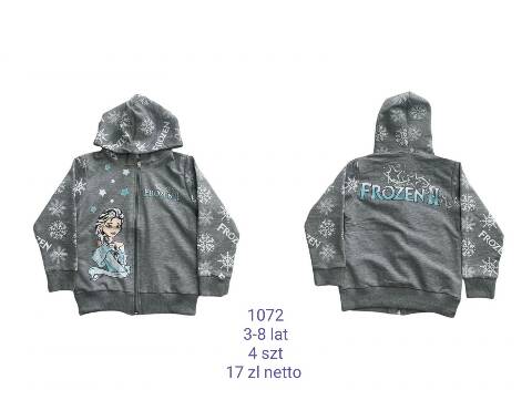 Bluza dziewczęca 1072 1 kolor 3-8 (Towar Tureckie) 1