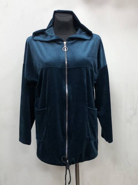 Bluza welurowa damskie 1185 1 kolor L-4XL (Towar Polskie)