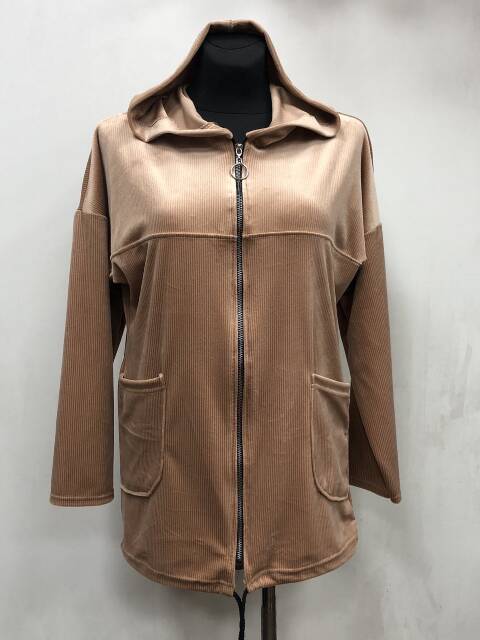 Bluza welurowa damskie 1189 1 kolor L-4XL (Towar Polskie)