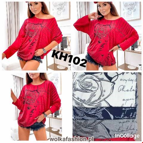 Bluzka damskie KH102 Mix kolor L-2XL