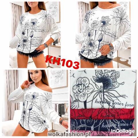 Bluzka damskie KH103 Mix kolor L-2XL