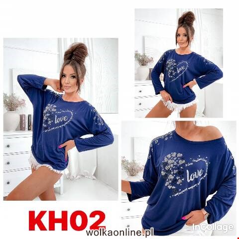 Bluzka damskie KH02 Mix kolor L-2XL
