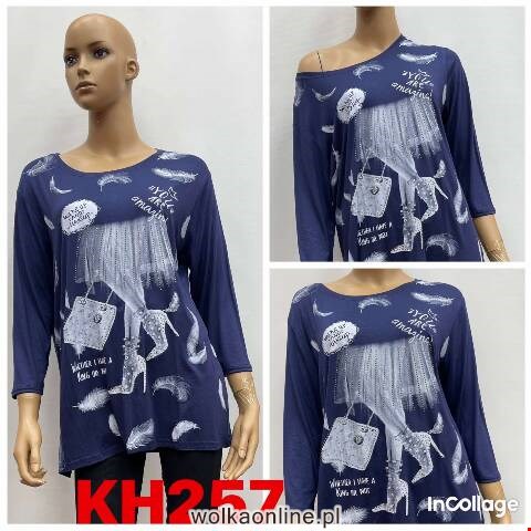 Bluzka damskie KH257 Mix kolor L-2XL