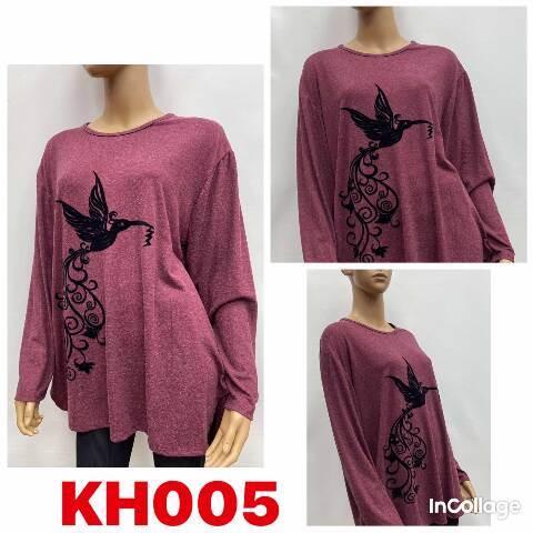 Bluzka damskie KH005 Mix kolor 2XL-5XL