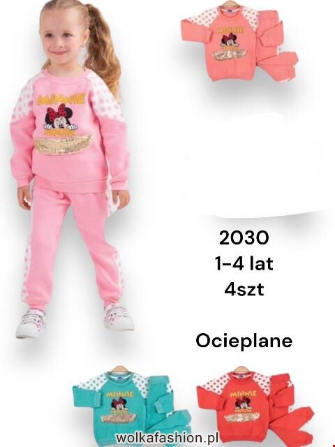 Komplet dziewczęcy 2030 1 kolor 1-4 (Towar Tureckie) 1