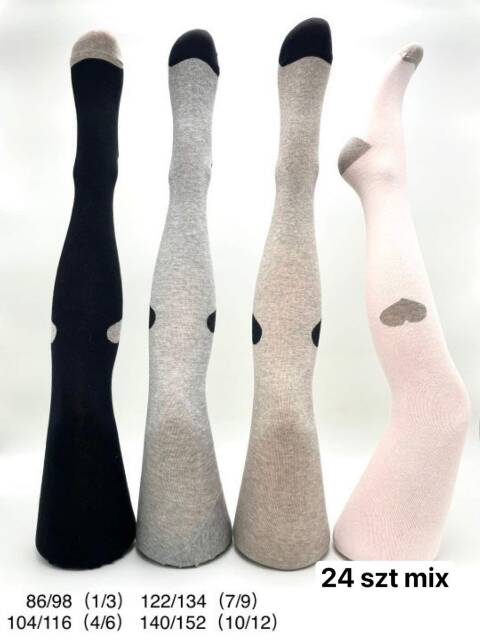 Rajstopy dziewczęce 1425 1 kolor 3-12 (Towar Tureckie) 1