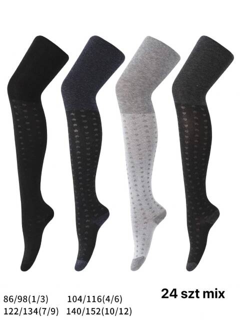 Rajstopy dziewczęce 1426 1 kolor 3-12 (Towar Tureckie) 1