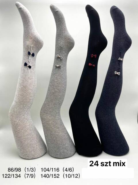 Rajstopy dziewczęce 1431 1 kolor 3-12 (Towar Tureckie) 1