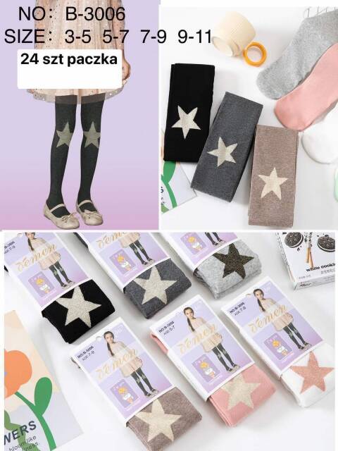 Rajstopy dziewczęce B-3006 1 kolor 3-11 (Towar Tureckie) 1