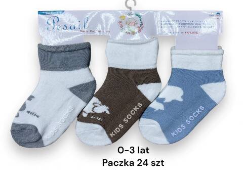 Skarpety dziecięce 1452 Mix kolor 0-3 (Towar Tureckie)