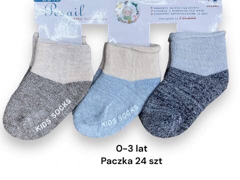 Skarpety dziecięce 1453 Mix kolor 0-3 (Towar Tureckie) 1