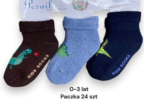 Skarpety dziecięce 1454 Mix kolor 0-3 (Towar Tureckie) 1