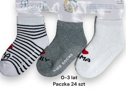 Skarpety dziecięce 1455 Mix kolor 0-3 (Towar Tureckie)