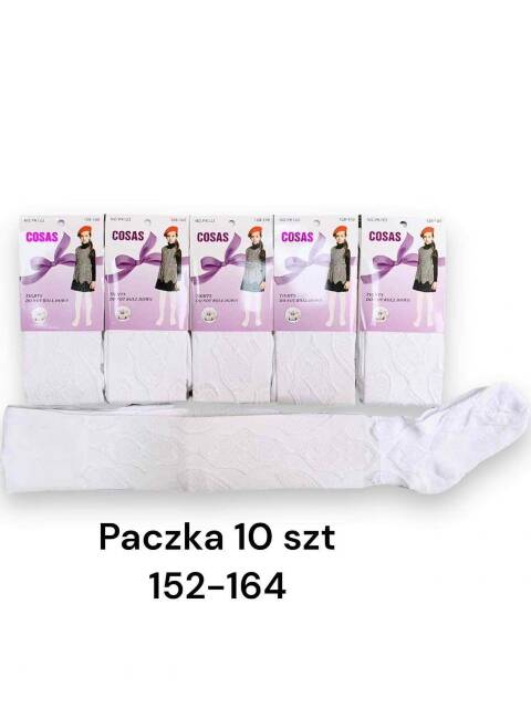 Rajstopy dziewczęce 1459 1 kolor 152-164 (Towar Tureckie) 1