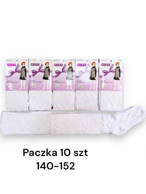 Rajstopy dziewczęce 1460 1 kolor 140-152 (Towar Tureckie)