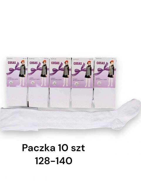 Rajstopy dziewczęce 1465 1 kolor 128-140 (Towar Tureckie)