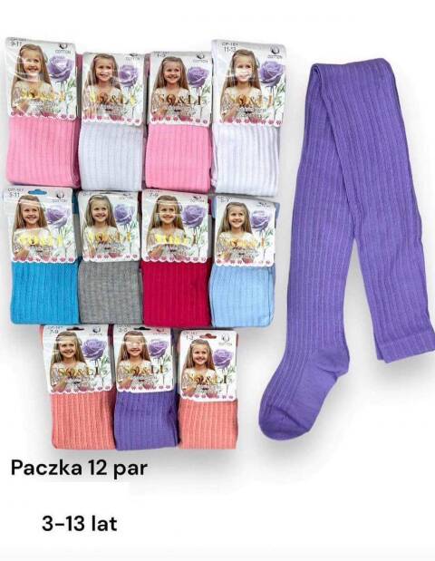 Rajstopy dziewczęce 1468 Mix kolor 3-13 (Towar Tureckie) 1