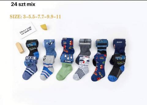 Rajstopy chłopięcy 1470 Mix kolor 3-11 (Towar Tureckie) 1