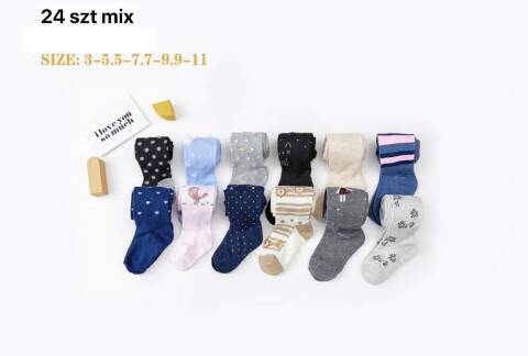 Rajstopy dziewczęce 1472 Mix kolor 3-11 (Towar Tureckie) 1