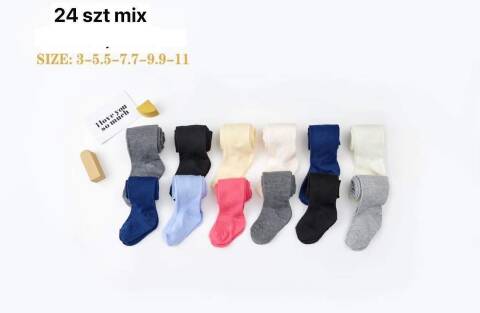 Rajstopy dziewczęce 1473 Mix kolor 3-11 (Towar Tureckie)