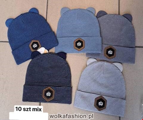 Czapka chłopięca 1504 Mix kolor Standard (Towar Tureckie) 1