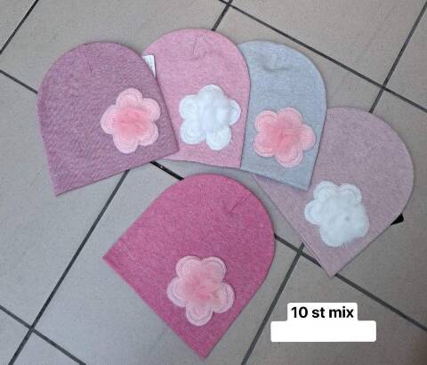 Czapka  dziewczęca 1511 Mix kolor Standard (Towar Tureckie) 1