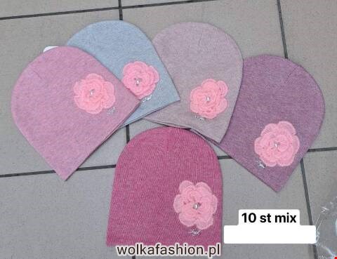 Czapka  dziewczęca 1514 Mix kolor Standard (Towar Tureckie) 1