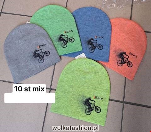 Czapka chłopięca 1519 Mix kolor Standard (Towar Tureckie) 1