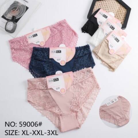 Majtki damskie 59006 Mix kolor XL-3XL 1