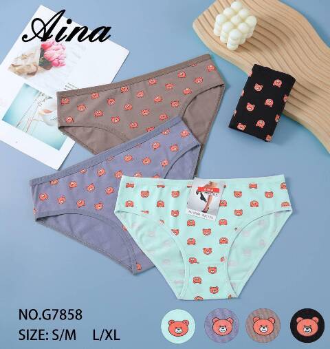 Majtki damskie G7858 Mix kolor S/M-L/XL 1