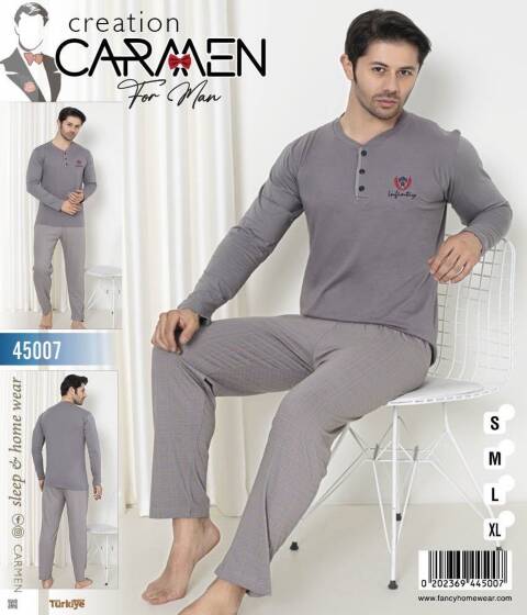 Piżama męskie 45007 1 kolor S-XL (Towar Tureckie) 1