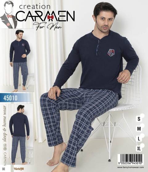 Piżama męskie 45010 1 kolor S-XL (Towar Tureckie)