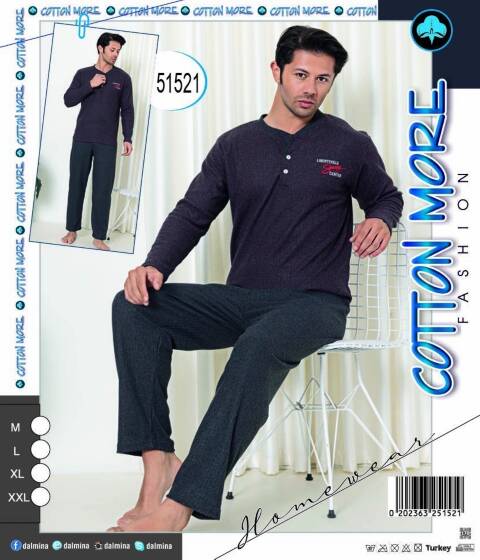 Piżama męskie 51521 1 kolor M-2XL (Towar Tureckie) 1