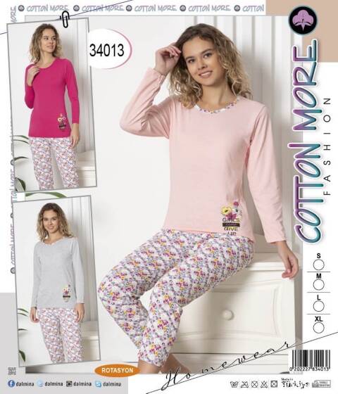 Piżama damskie 34013 1 kolor S-XL (Towar Tureckie)