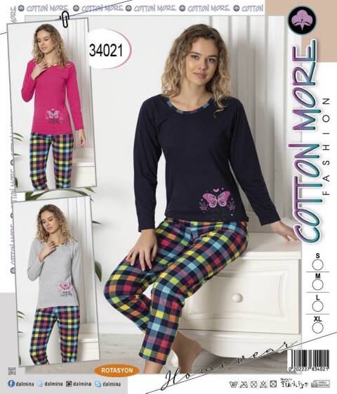 Piżama damskie 34021 1 kolor S-XL (Towar Tureckie)