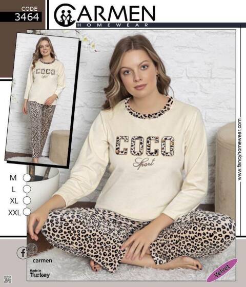 Piżama damskie 3464 1 kolor M-2XL (Towar Tureckie) 1