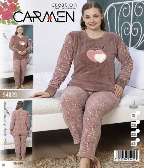 Piżama damska soft  54029 1 kolor XL-4XL (Towar Tureckie)