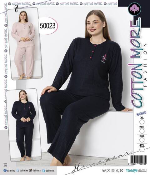 Piżama damska ocieplana  50023 1 kolor XL-4XL (Towar Tureckie) 1