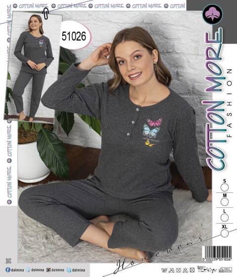 Piżama damska ocieplana  51026 1 kolor S-XL (Towar Tureckie) 1