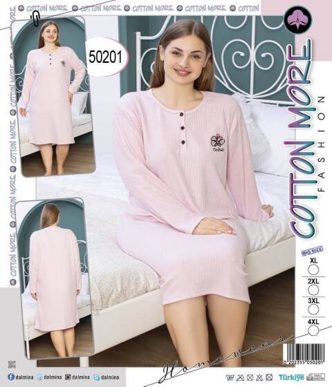 Komplet piżamy + szlafrok 3 części  50201 1 kolor XL-4XL (Towar Tureckie) 1