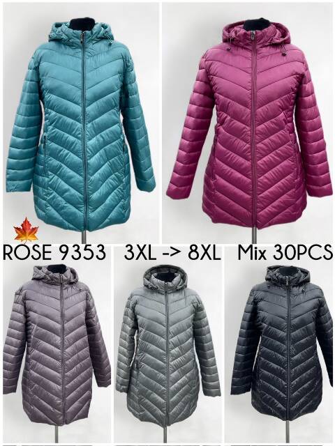 Kurtka damskie 9353 1 kolor 3XL-8XL