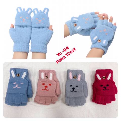 Rękawiczki dziewczęce 2902 Mix kolor Standard 1