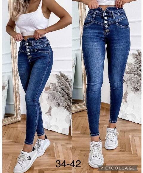 Jeansy damskie 2967 1 kolor 34-42