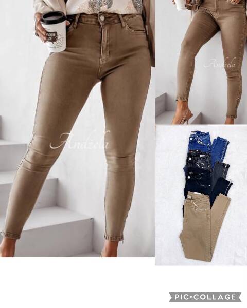 Jeansy damskie 2980 1 kolor XS-XL 1