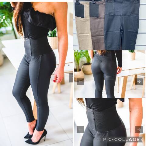 Spodnie skórzane damskie 2988 1 kolor XS-XL 1