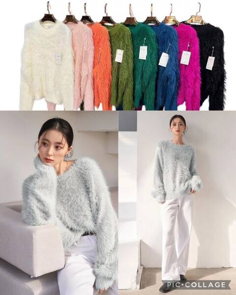 Sweter damskie 3068 Mix kolor Standard 1