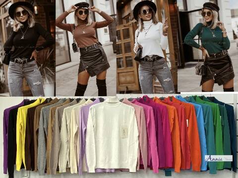 Sweter damskie 3083 Mix kolor Standard 1