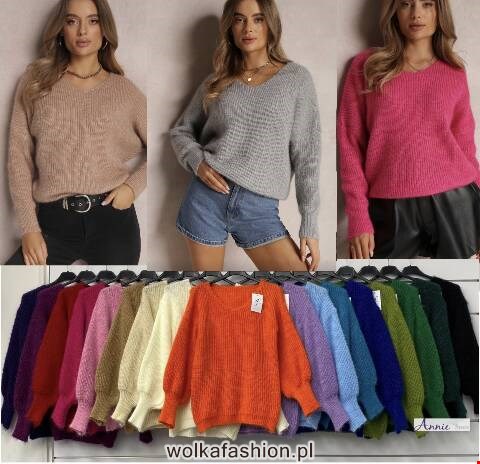 Sweter damskie 3084 Mix kolor Standard